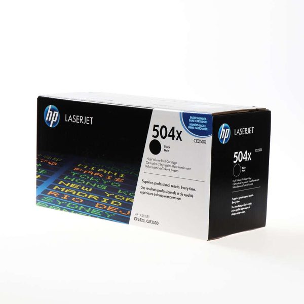 HP 504X Original Negro Alta Capacidad | Tóner CE250X