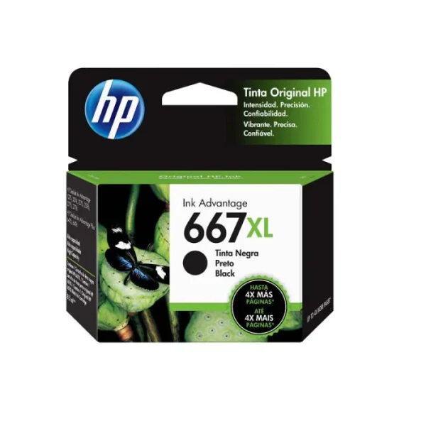CARTUCHO HP 667XL NEGRO ORIGINAL