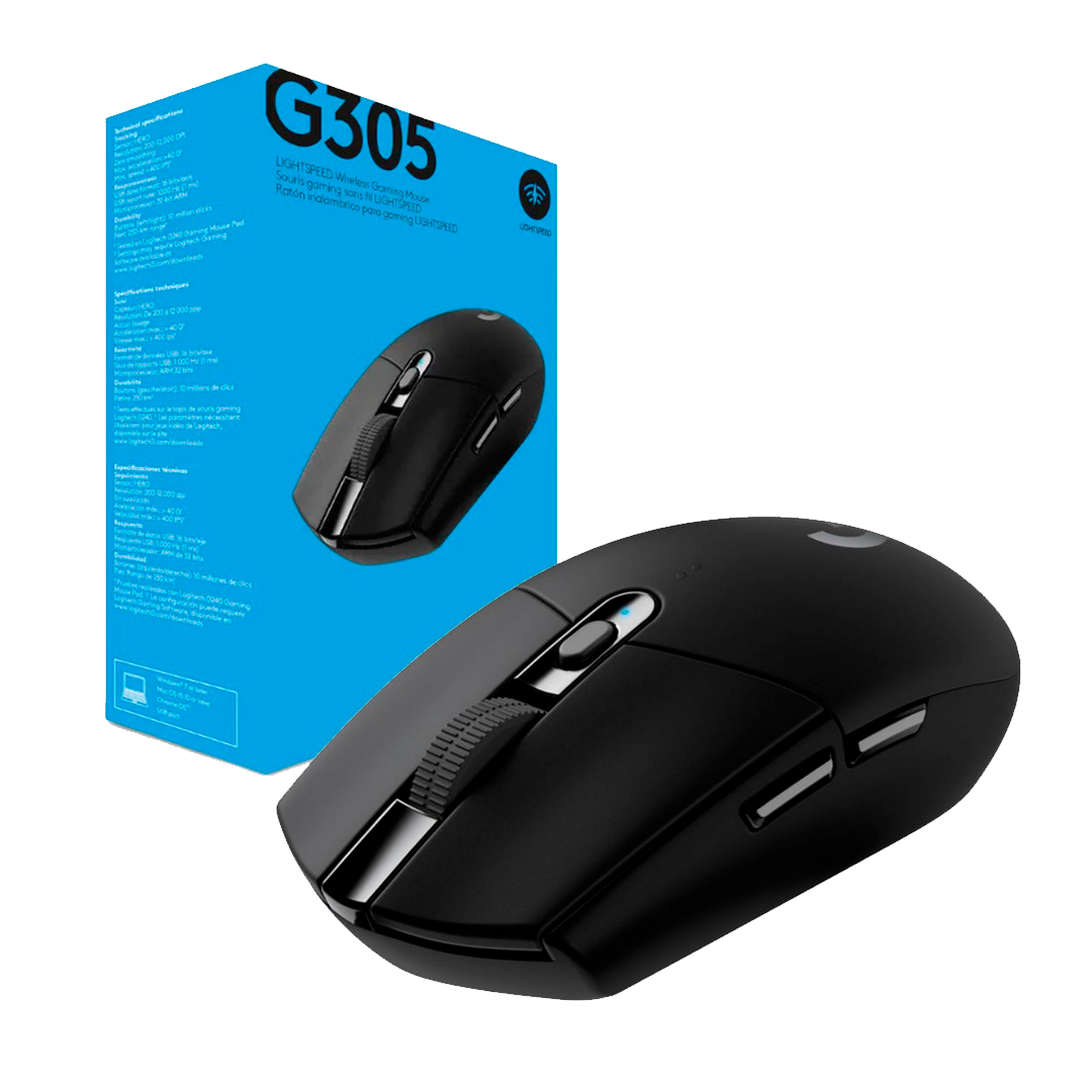 51_18-10-2022-12-10-31-000000000041108891115910-005281 LOGITECH G305 W GAMING MOUSE BLACK - Imagen 1