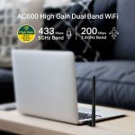 Archer T2U Plus | AC600 Adaptador USB Inalámbrico de Alta Ganancia Doble Banda TP-Link - Imagen 4