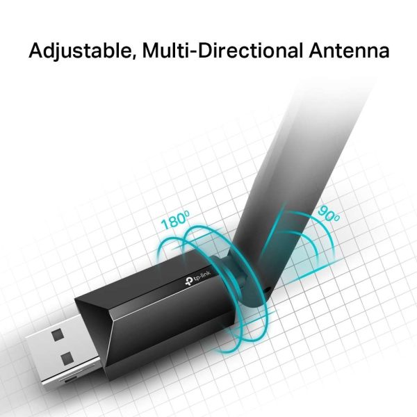 Archer T2U Plus | AC600 Adaptador USB Inalámbrico de Alta Ganancia Doble Banda TP-Link