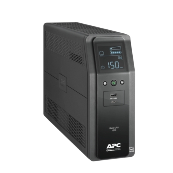APC BACK-UPS PRO 1500VA - UPS 1500VA/900W, AVR, LINEA INTERACTIVA, PANTALLA LCD, 10 SALIDAS