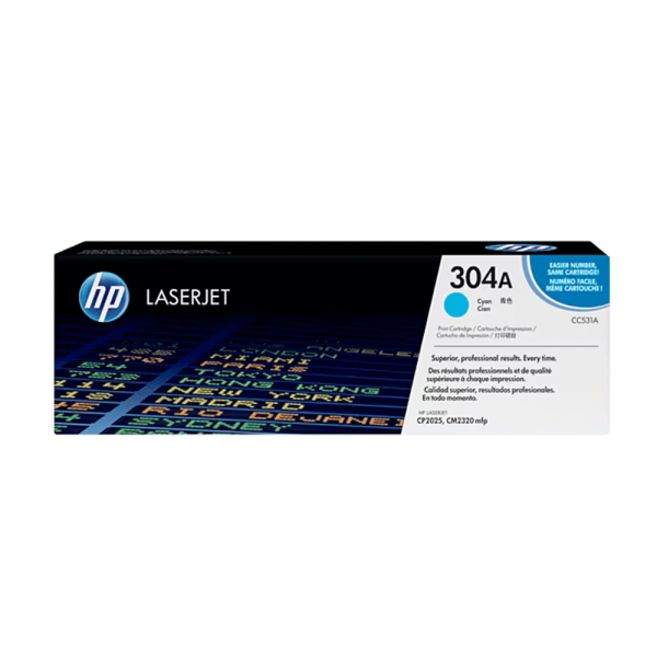 Cartucho de Tóner HP 304A Cian LaserJet Original