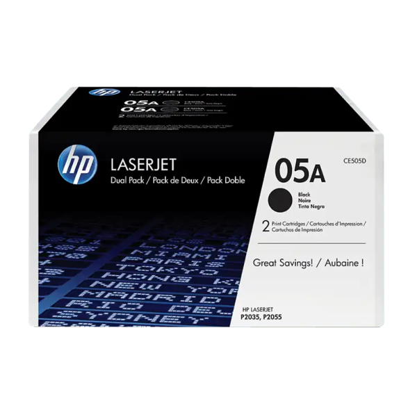 TONER HP CE505AD DUAL PACK NEGRO ORIG