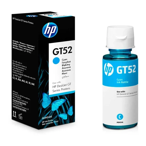 Botella de Tinta HP GT52 Cian Original