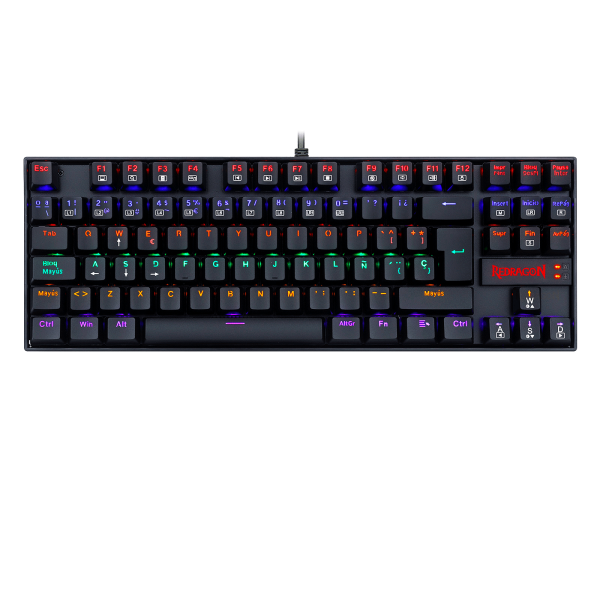 Teclado tenkeyless KUMARA K552 Black Rainbow - Redragon